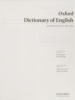 Oxford dictionary of English.