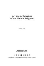 Art and architecture of the world's religions / Leslie Ross.