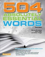 504 absolutely essential words / Murray Bromberg, Julius Liebb, Authur Traiger.