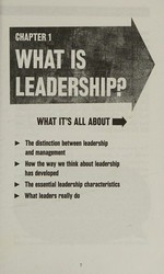 What you need to know about leadership / Jeff Grout & Liz Fisher.