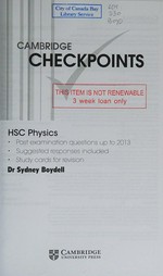 HSC physics [2014] / Dr Sydney Boydell.