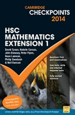 HSC mathematics extension 1 / David Tynan, Natalie Caruso, John Dowsey, Peter Flynn, Dean Lamson, Philip Swedosh & Neil Duncan.