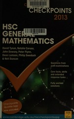 HSC general mathematics 2013 / David Tynan... [et al.].