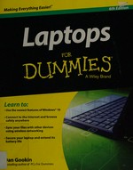 Laptops for dummies / by Dan Gookin.