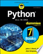 Python all-in-one / by John C. Shovic, PhD and Alan Simpson.