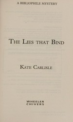 The lies that bind : a bibliophile mystery / Kate Carlisle.