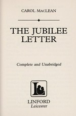 The jubilee letter / Carol MacLean.