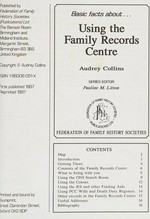 Using the family records centre / Audrey Collins.
