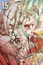 Dr. Stone. story, Riichiro Inagaki ; art, Boichi ; science consultant, Kurare ; translation, Caleb Cook ; touch-up art & lettering, Stephen Dutro. 15, The strongest weapon is... /