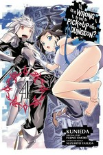 Is it wrong to try to pick up girls in a dungeon? Volume 4 / manga adaptation, Kunieda ; original story, Fujino Omori ; character design, Suzuhito Yasuda ; translation, Andrew Gaippe ; lettering, Brndn Blakeslee, Lys Blakeslee.