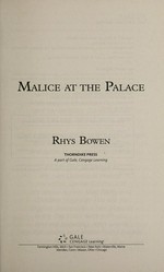 Malice at the palace / Rhys Bowen.