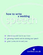 How to write a wedding speech.