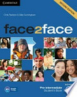 Face2face. Pre-intermediate student's book / Chris Redston & Gillie Cunningham.