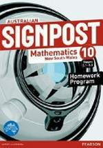 Australian signpost mathematics 10 (stages 5.1-5.3) New South Wales, Homework program / David Barton.