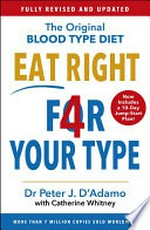 Eat right 4 your type : the original individualized blood type diet solution / Dr. Peter J. D'Adamo with Catherine Whitney.